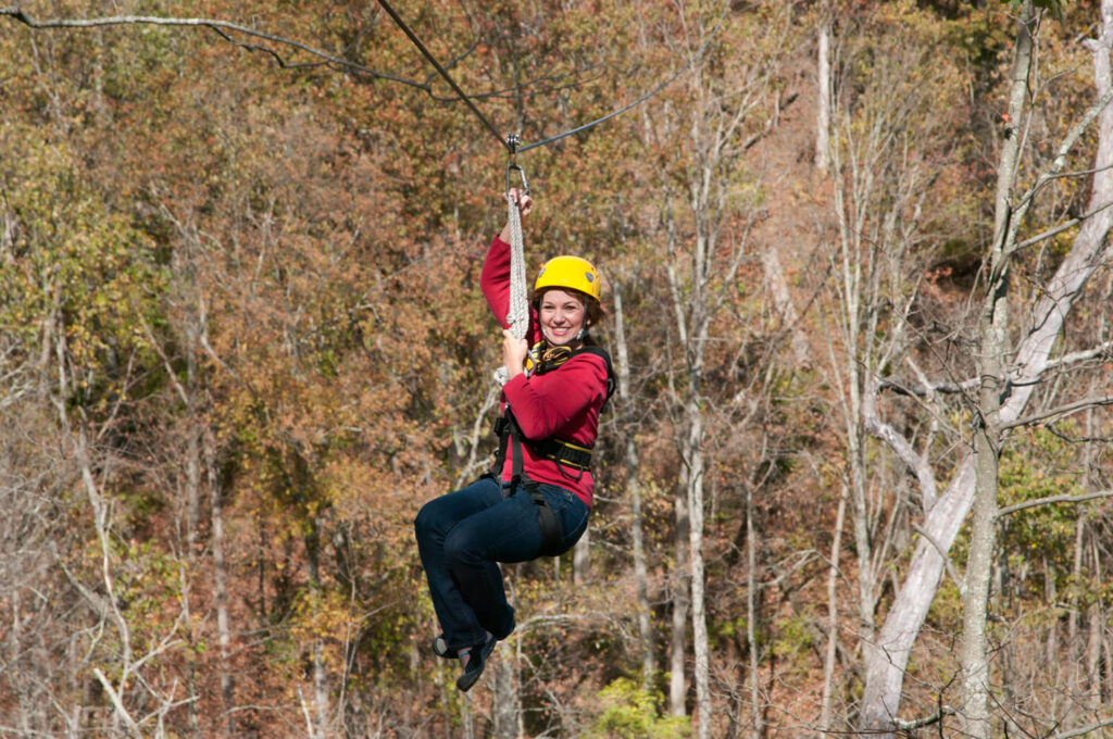 Lighten yourself at the Ozone Zipline Adventures / Flickr / Warren County
Link:
https://www.flickr.com/photos/warrencountyoh/8511484078/