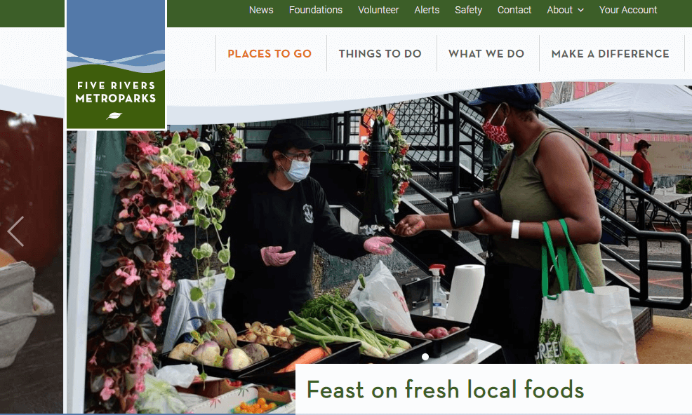 Homepage of 2nd Street Market /
Link: metroparks.org